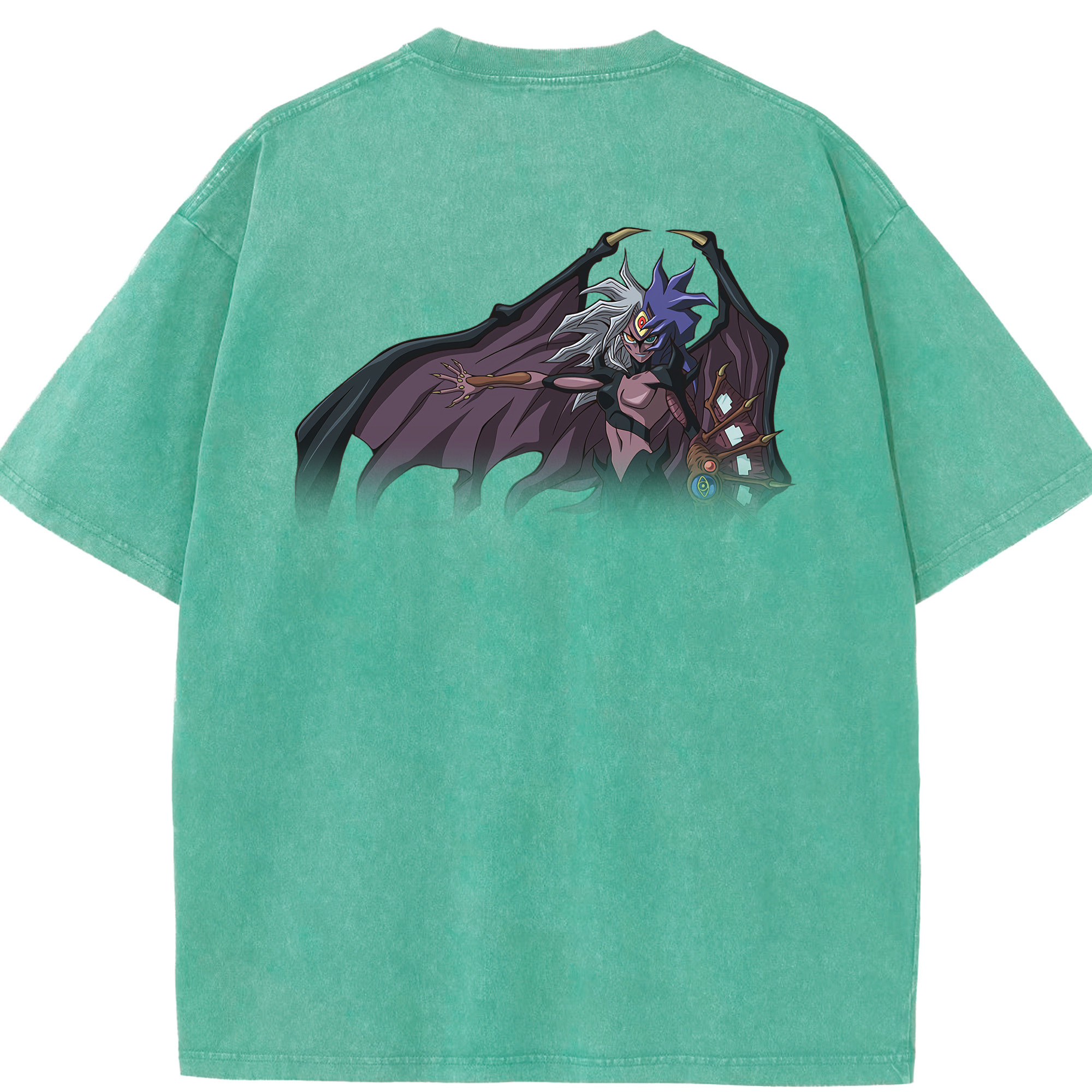 （画像用） 遊☆戯☆王 Yu-Gi-Oh! 綿100% ヴィンテージ風 半袖Tシャツ（背面プリント）